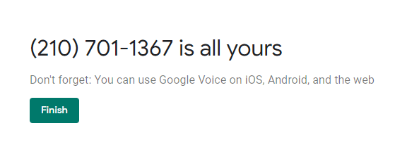Google Voice号码